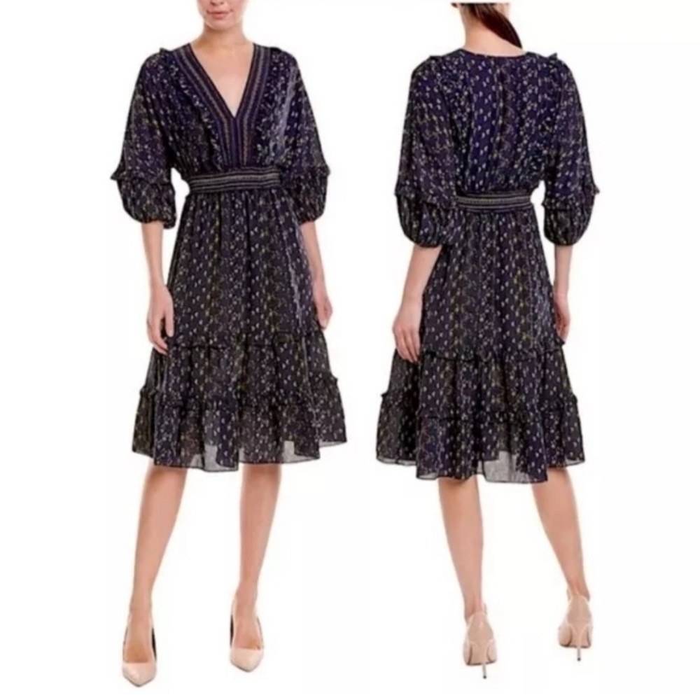 Max Studio Floral Midi Dress